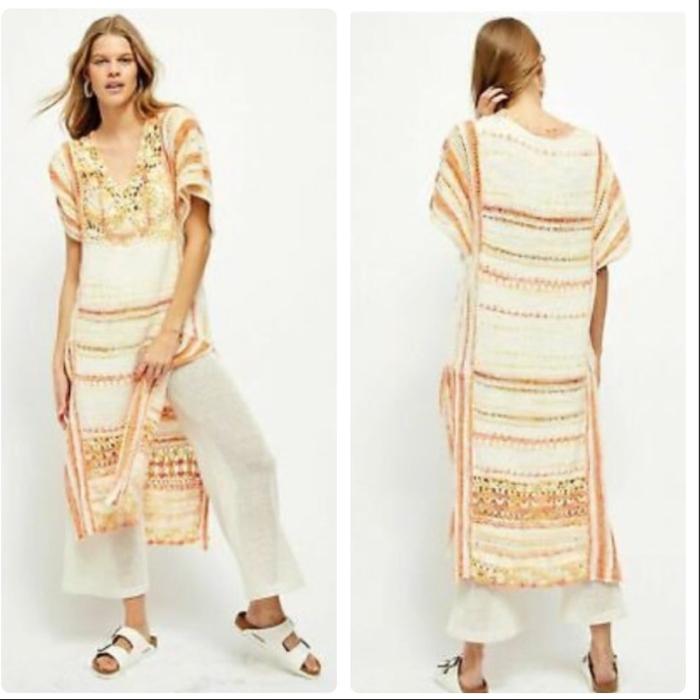Free People Crochet Maxi Swim Coverup